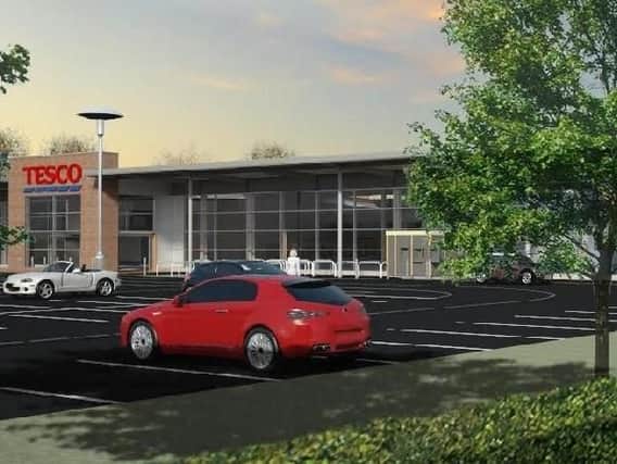An artist's impression of the Tesco site in Penwortham