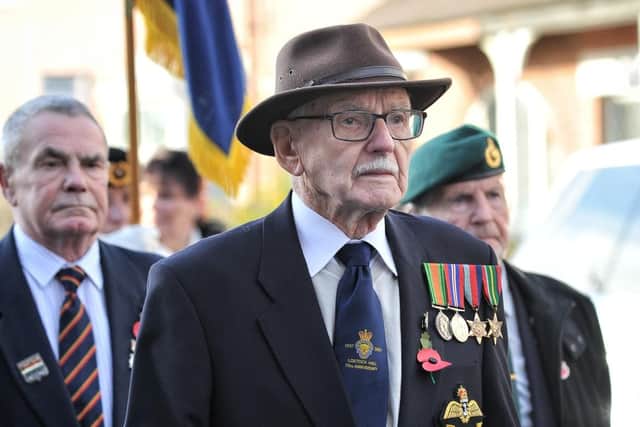 War veterans took part in a Remembrance parade from Lostock Hall Royal British Legion Club to the town's war memorial.