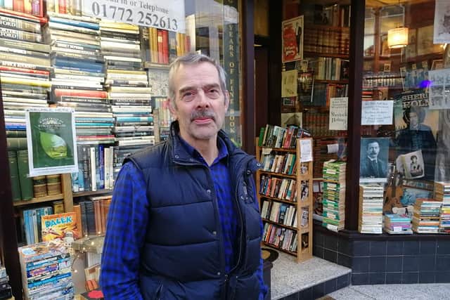 Mike Halewood wants to be sure that he will still have delivery access to his bookshop if the road outside it is pedestrianised