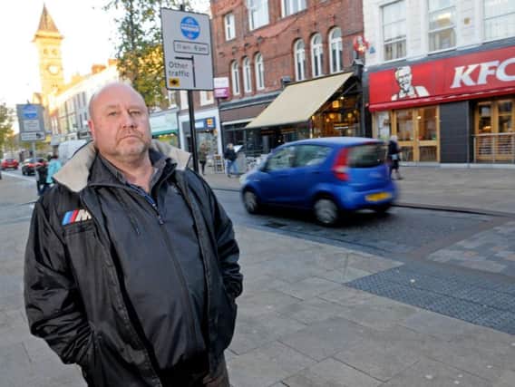 UPSET: Motorist Colin Nugent is planning a protest on Fishergate today