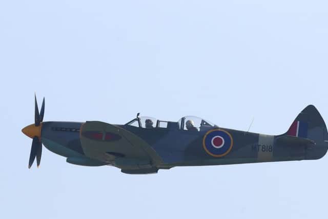Ray Roberts on board a Spitfire at the launch of the celebrations the mark the centenary of Biggin Hill airport