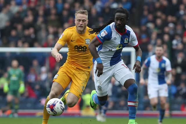 Preston skipper Tom Clarke in action