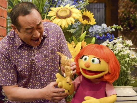 Julia, a new autistic muppet character debuting on the 47th Season of "Sesame Street