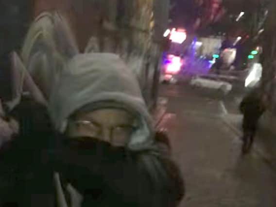 The artist may have been captured on video once before, in Melbourne in October.