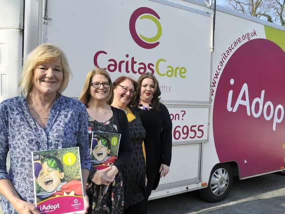The Caritas Care Adoption Team, Lancashire. From left, Sandra Wolfenden, Nicola Roberts, Nancy Lee and Julia Seeds