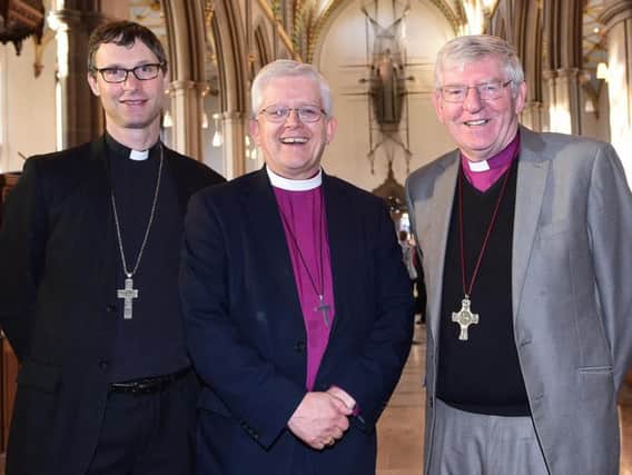 l-r Bishop Philip, Bishop Julian and Bishop Geoff
