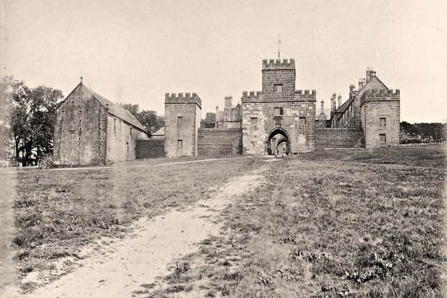 Hoghton Tower in the late 1800s around the time Charles Dickens visited