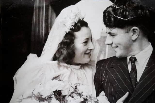 Gordon and Brenda on their wedding day