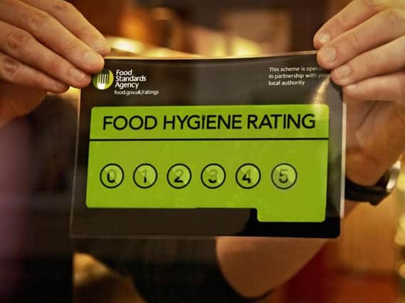 The majority of food establishments were rated very good or good