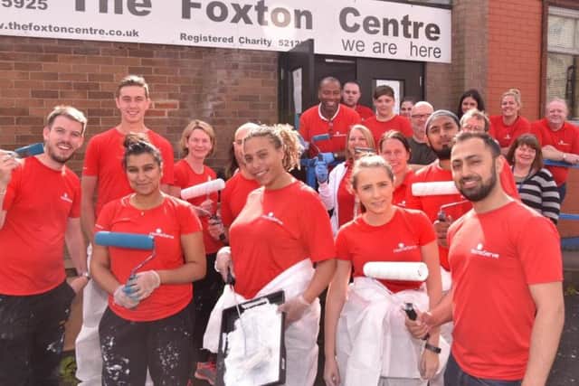 The HomeServe team behind the renovation job at the Foxton Centre