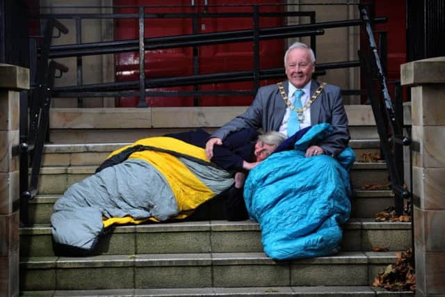 Mayor Brian Rollo, and his wife Trisha, are sleeping rough later this month to raise funds for the Fox Street homeless charity