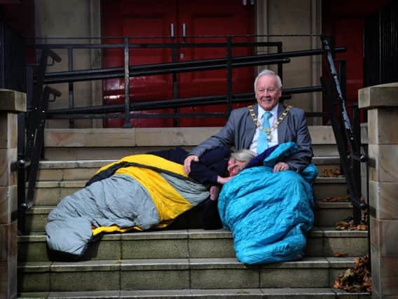 Mayor Brian Rollo, and his wife Trisha, are sleeping rough later this month to raise funds for the Fox Street homeless charity