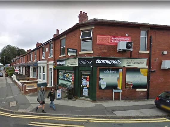 Police were called after three men were reported to have entered theThorougoods on Leyland Road