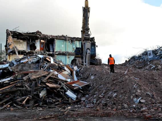 Demolition underway at the former Ribbleton Hospital
