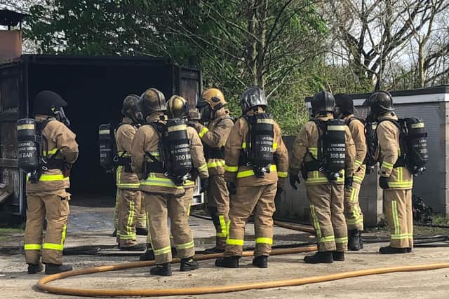 Firefighters regularly train at the centre in Euxton
