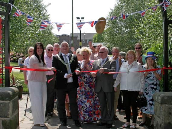 The official opening of the re-vamped Towneley community garden in Longridge