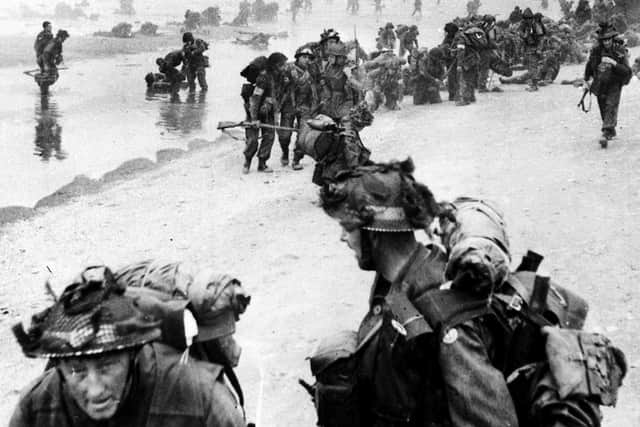 Allied forces begining the D-Day landings