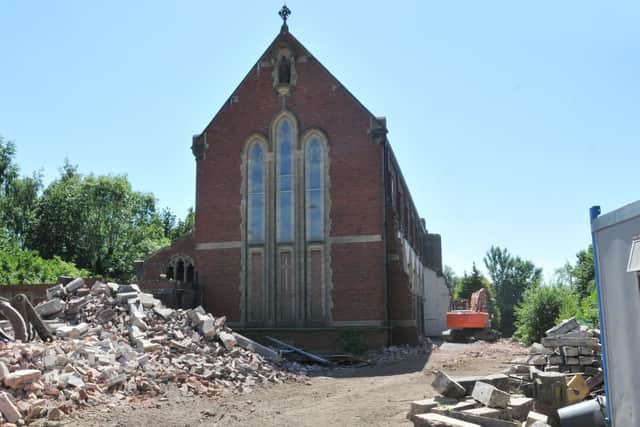 Exterior of St Teresas RC  Church, Fishwick, which is being demolished.