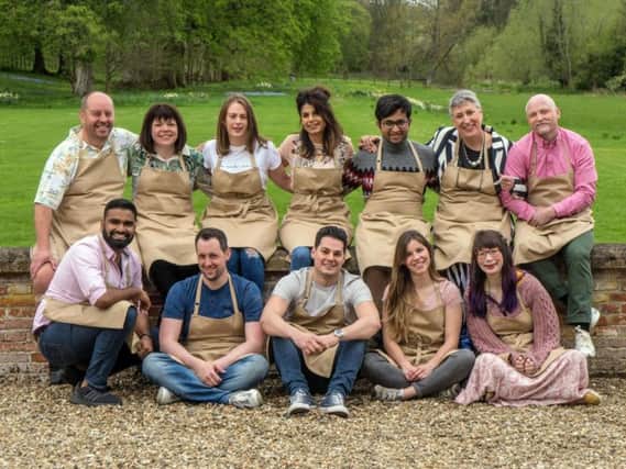 Jon (back row far left) with the other 2018 bakers