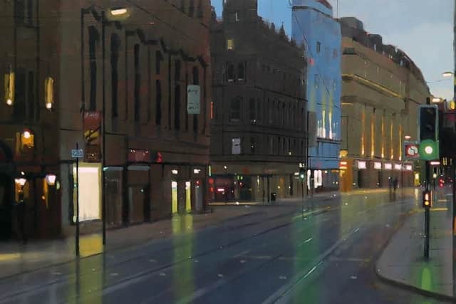 Early Start, Cross Street, Manchester  by Michael Ashworth