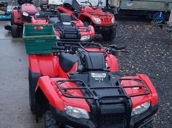 Lancashire Police recovered a number of stolen quad bikes, mowers and trailers from addresses in Leyland and Lostock Hall in on Friday, November 9.
