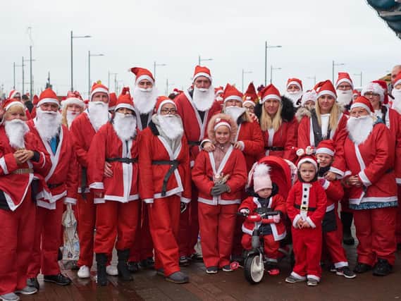 Santa Dash in Blackpool