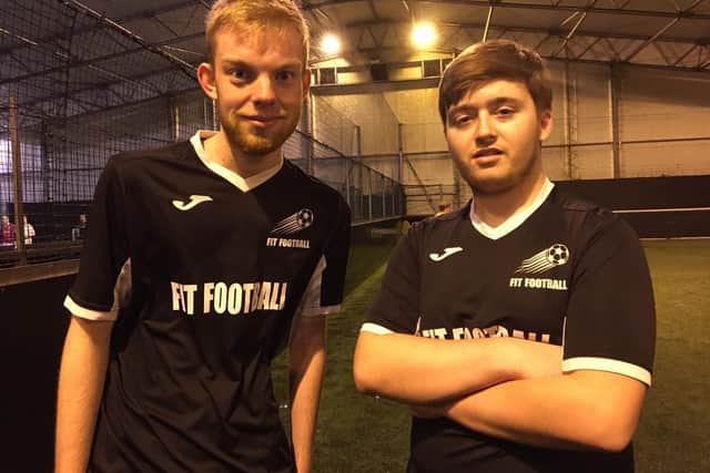 Younger Fit Footballers Morgan Mountford and Michael Barnes