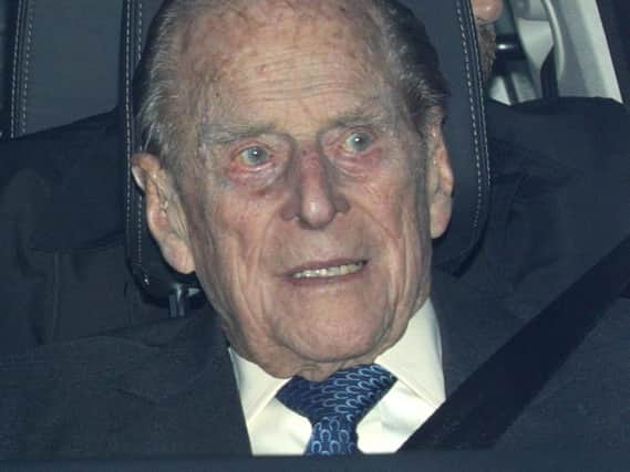 The Duke of Edinburgh, who was involved in a road accident
