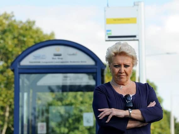 Campaigner Linda Whyborn is urging residents to use the new bus . . . or risk losing it.