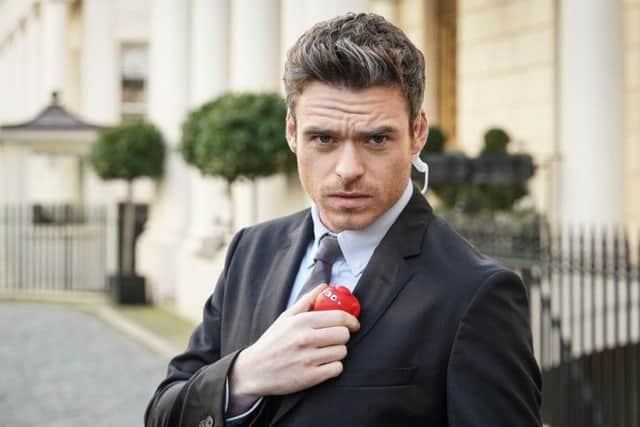 Richard Madden as he reprises his Bodyguard role for Comic Relief