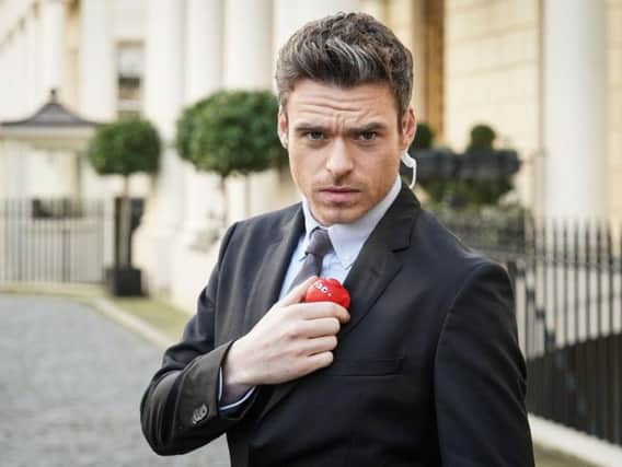 Richard Madden as he reprises his Bodyguard role for Comic Relief