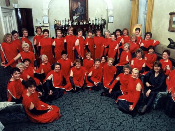 The Red Rosettes, Preston ladies barbershop singers, pictured at Farington Lodge Hotel, Leyland