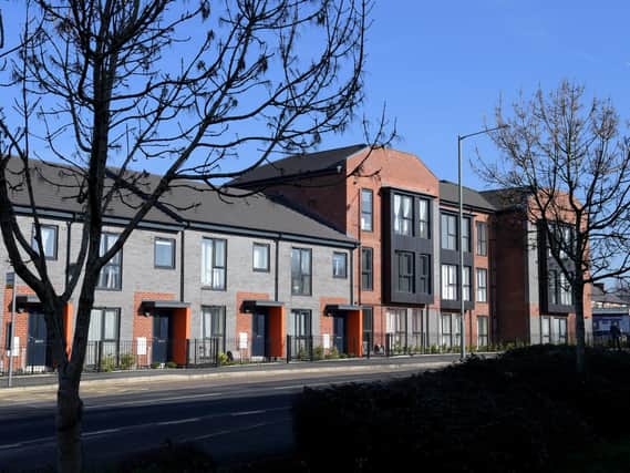 The new housing development on St Andrews Way, Leyland