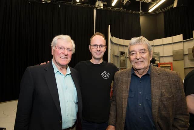 Dr Who companion Peter Purves, director Dr Andrew Ireland and Edward de Souza, who featured in the 1965 lost episode
