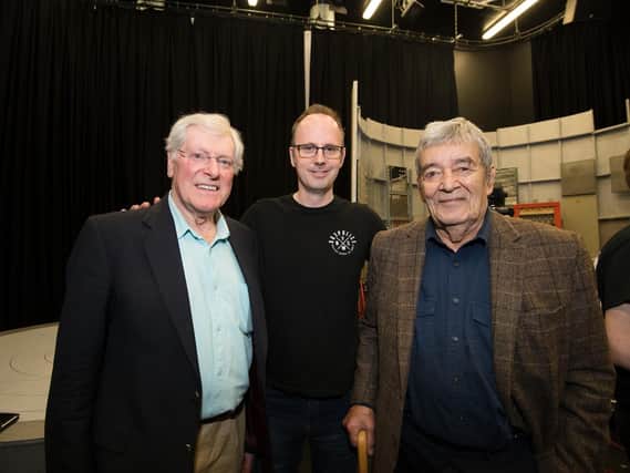 Dr Who companion Peter Purves, director Dr Andrew Ireland and Edward de Souza, who featured in the 1965 lost episode