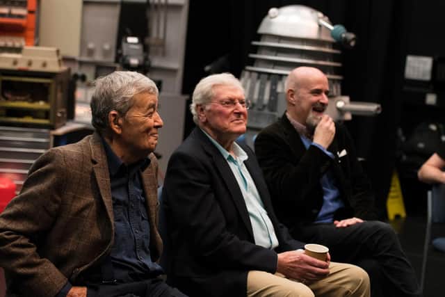 Edward de Souza, who featured in the 1965 lost episode, Dr Who companion Peter Purves and voice of the Daleks Nicholas Briggs