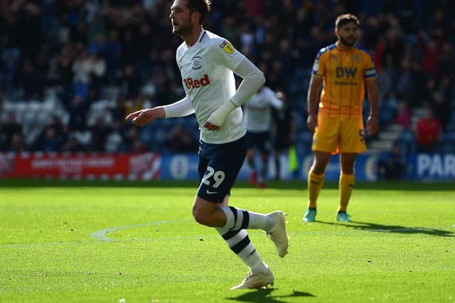 Tom Barkhuizen opened the scoring in Preston North End's 4-0 win over Wigan