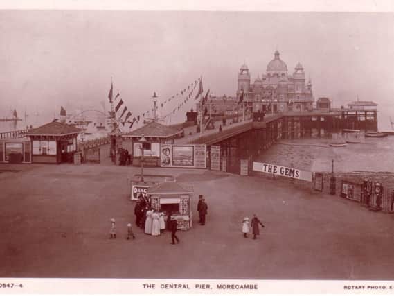 Morecambe Pier pictured in 1914