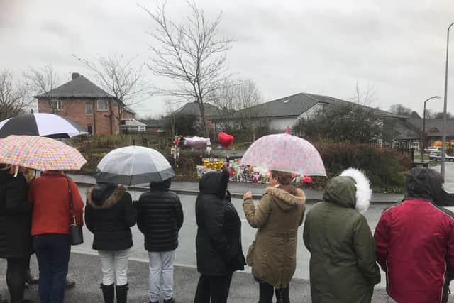 Mourners prepare to pay their respects to Rosie Darbyshire