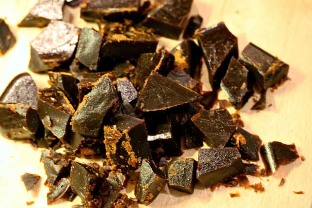 Treacle toffee is a hard, brittle toffee associated with Halloween and Guy Fawkes Night
