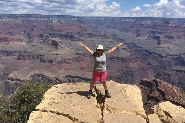 Catherine Galaska at the Grand Canyon