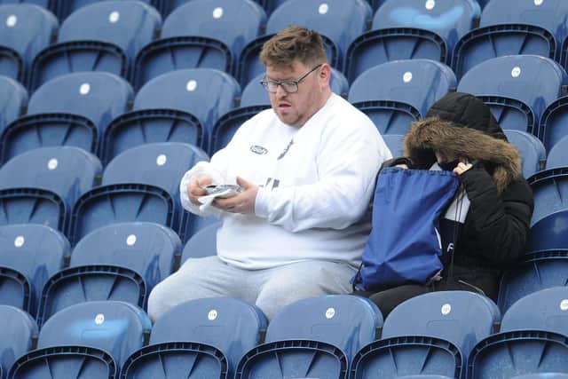 Preston North End fans enjoy the pre-match atmosphere ahead of the clash against Birmingham.