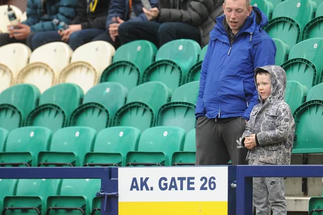 Preston North End fans enjoy the pre-match atmosphere ahead of the clash against Birmingham.