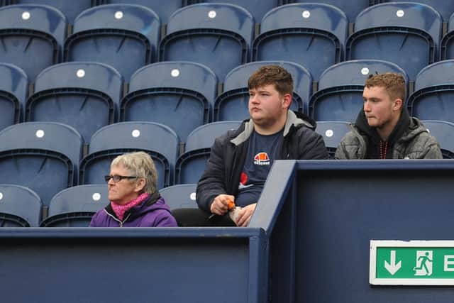 Preston North End fans enjoy the pre-match atmosphere ahead of the clash against Birmingham.