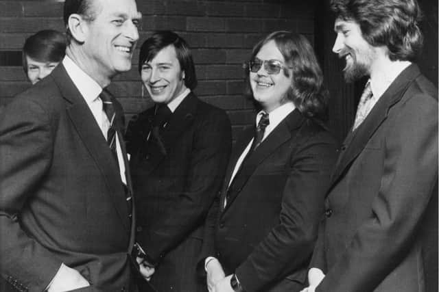Prince Philip at the opening of Preston Polytechnic library in March 1979