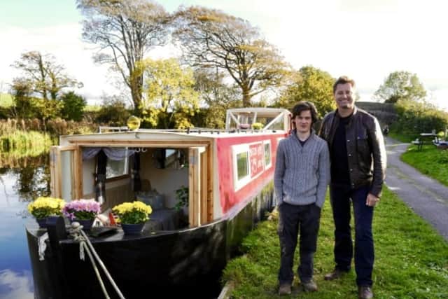 Billy with Amazing Space's presenter George Clarke