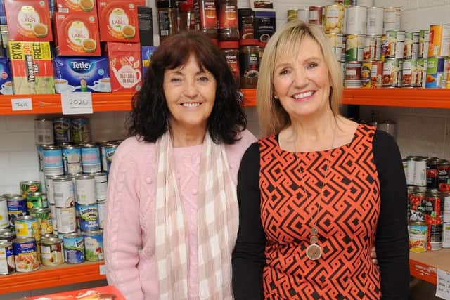 LW Storehouse's distribution manager Pat Webb and co-ordinator Carol Halton