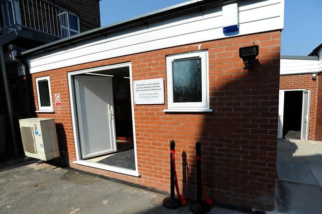 The warehouse has been built on the LivingWaters church car park