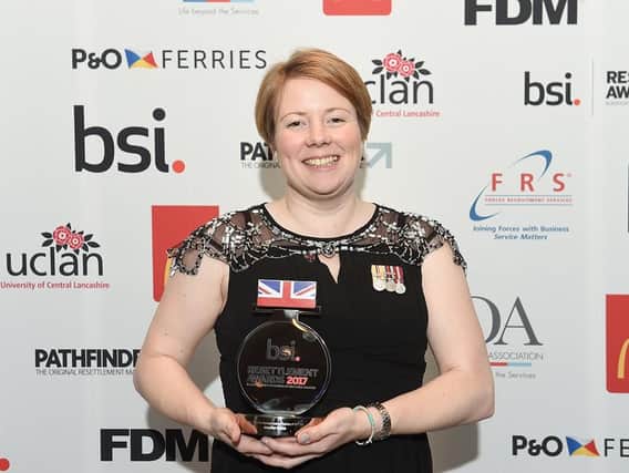Jenny Stone  won a  British Standard Institution (BSI) Resettlement Award