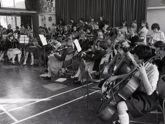 The junior maestros at Leyland Music Centre showed off their skills in an end-of-year concert in front of a packed audience at Broadfield School, Haig Avenue, Leyland. Pictured above, the whole orchestra warms up